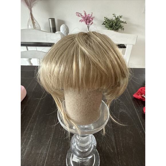 Neat Bangs Clip in on Fringe Hair Extensions Thick Thin As Human Front Hairpiece - Picture 6 of 8